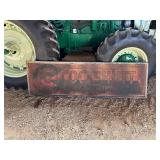 Cockshutt Farm Equipment Metal Sign with Wood Frame