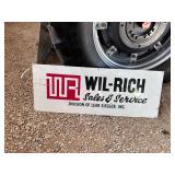Wil-Rich Sales and Service Sign