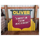 Reproduction Oliver “Finest In Farm Machinery” Road Sign