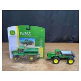 (2) 1/64 John Deere F4365 + New Leader Spreaders Ertl