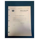 1968 John Deere WA-14 & WA-17 Price Bulletin