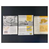 (3) John Deere Industrial Sales Literature