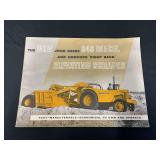 1959 John Deere 840 Diesel w/Hancock Scraper Sales Literature