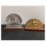 (2) John Deere Medallions