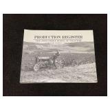 John Deere B Production Register