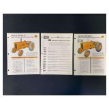 (3) 1958 John Deere 440 Industrial Tractor Sales Literature