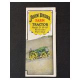 (2) 1926 John Deere D Tractor Sales Literature