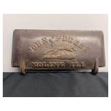 John Deere Cast Iron Toolbox Lid