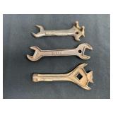 (3) Dain + Deere & Mansur Wrenches