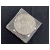 John Deere 435 1 Troy Oz. .999 Fine Silver Coin