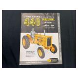 1958 John Deere 440 Industrial Tractor Sales Literature