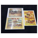 (3) James Selby, Collins Plow, Long & Allstatter Prints