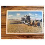 Caterpillar Crawler + Combine Postcard