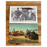(2) Case Steam Engine Postcards