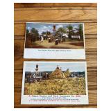 (2) Case Steam Engine Postcards