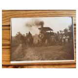 Advance Thresher Steam Engine Photo Postcard