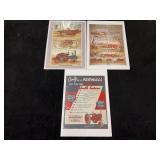 (3) Case, Westinghouse, Farmall Prints