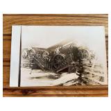 Steam Engine Wreck Photo Postcard