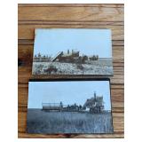 (2) Push Header Photo Postcards