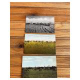 (3) Grain Binder Postcards