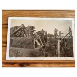 Steam Engine Wreck Photo Postcard