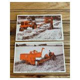(2) Allis Chalmers All-Crop + Roto-Baler Postcards
