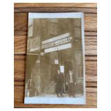 Johnston Harvester Company + Turnbull Wagons Signs Photo Postcard
