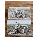(2) Allis Chalmer B + C Postcards