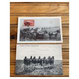 (2) Horse Drawn Plow Postcards