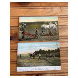 (2) Horse Drawn Postcards