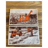 (2) Allis Chalmers Roto-Baler + Corn Picker Postcards