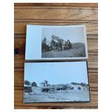 (2) Harvesting Photo Postcards