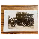 English Steam Roller Photo Postcard