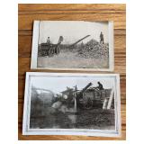 (2) Corn Sheller Photo Postcard + Photo