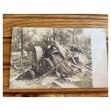 Steam Engine Boiler Explosion Photo Postcard