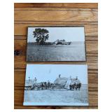 (2) Push Header Photo Postcards