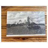 Steam Engine Threshing Postcard