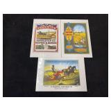 (3) Johnston Harvester Co. Prints