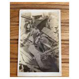Steam Engine Wreck Photo Postcard