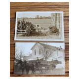 (2) Papec + Spreader Photo Postcards