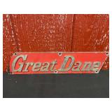Great Dane Cast Sign