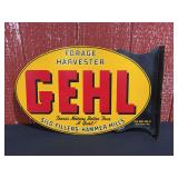 Gehl Forage Harvester Porcelain Flange Sign
