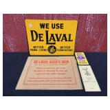 We Use De Laval SST Sign