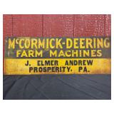 McCormick-Deering Farm Machines SST Sign
