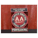 American Agricultural Chemical Co. Porcelain Flange Sign