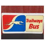 Greyhound Trailways Bus DST Sign