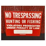 No Trespassing SST Sign