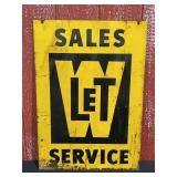 Le Tourneau W Sales Service DST Sign