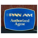 Pan Am Authorized Agent Lighted Sign
