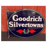 Goodrich Silvertowns Porcelain Flange Sign
